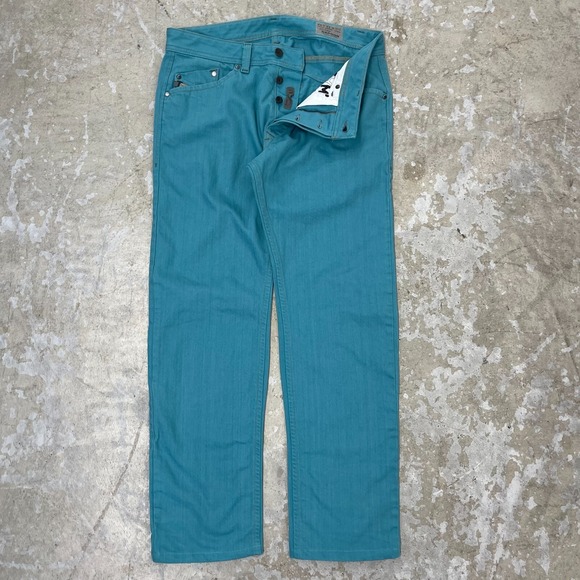 Diesel Darron Jeans Mens 33x32 Blue Regular Slim Tapered Button Fly Fits 32x29 - Picture 1 of 16